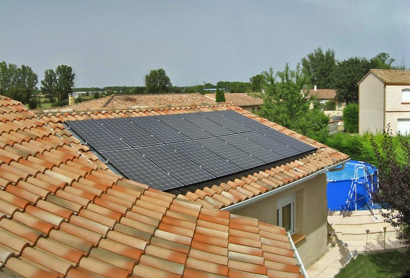 maison de 150m2 avec des panneaux solaire