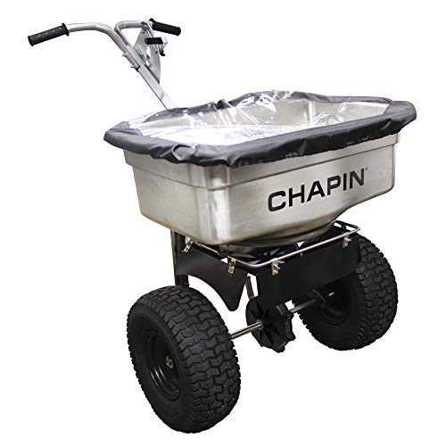Chapin International Chapin 82500 Épandeur de sel professionnel en acier inoxydable Argenté 100 livres