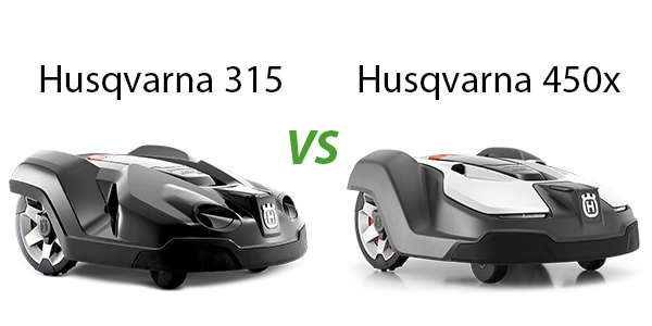 Comparaison des robots tondeuses Husqvarna 315 et Husqvarna 450x