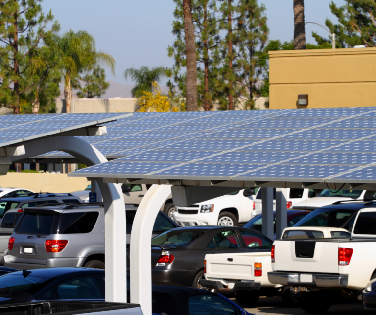 parking panneaux solaires