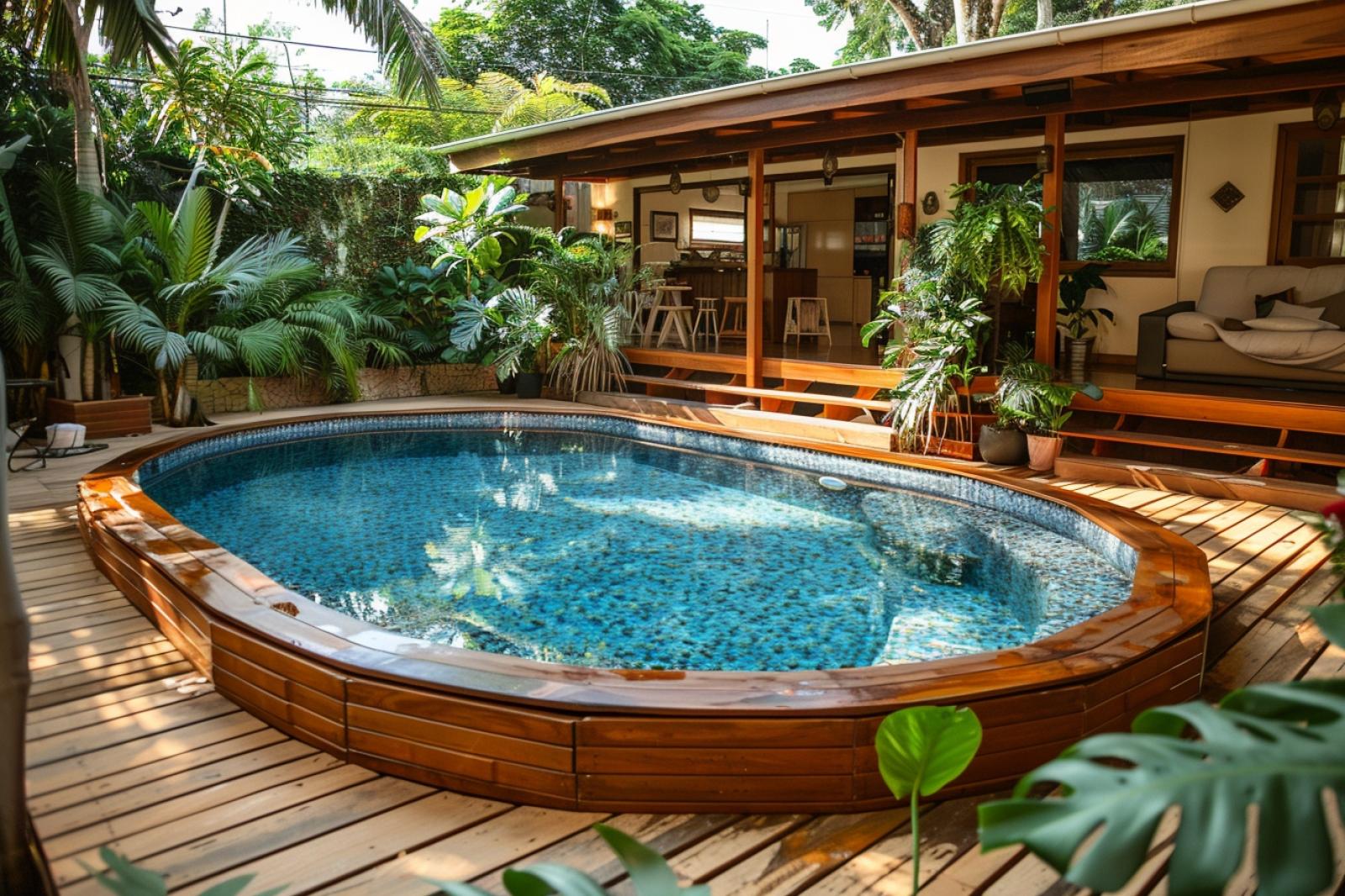 Comment intégrer une piscine hors sol bois avec terrasse dans votre jardin ?