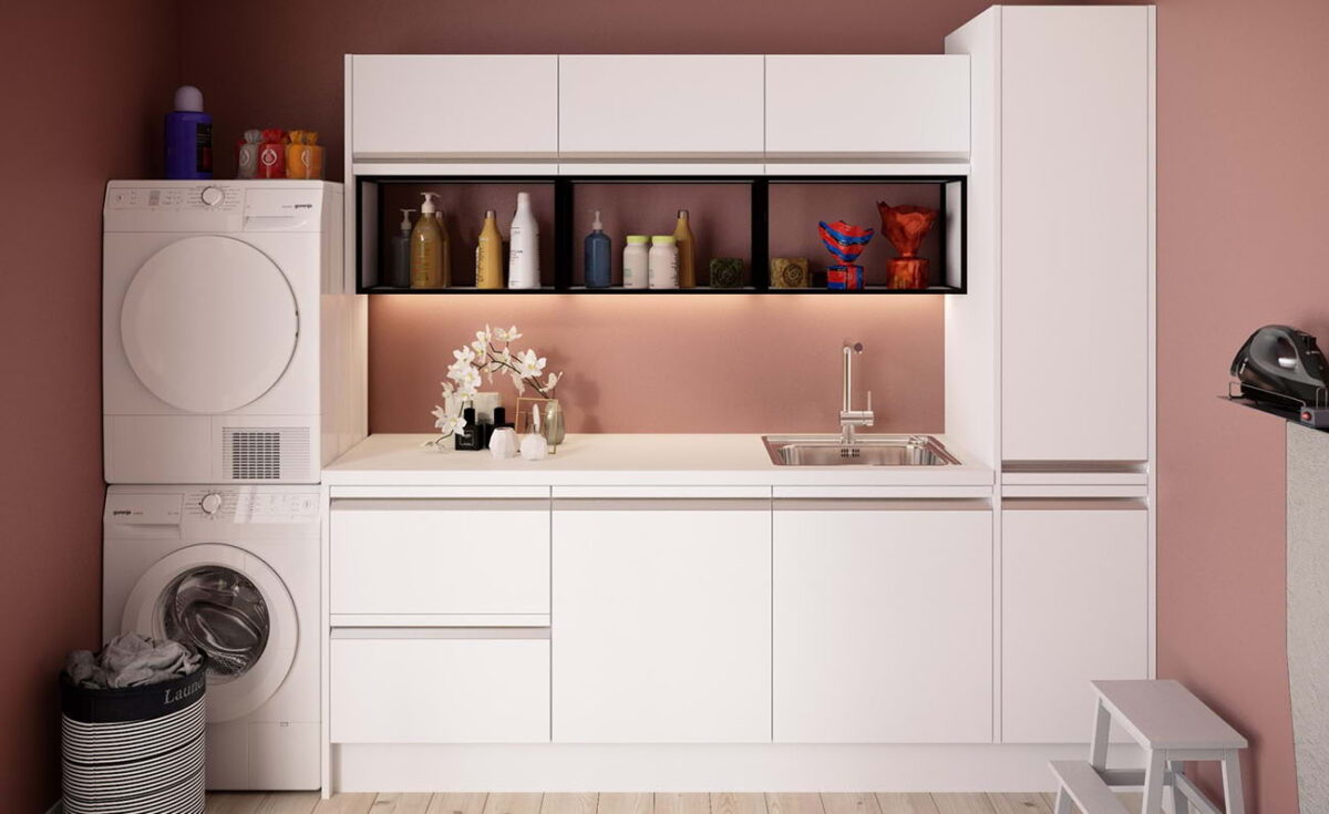Optimiser l'espace avec un meuble salle de bain de chez Entrepot du Bricolage