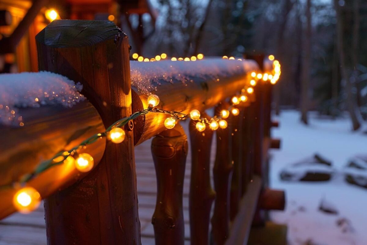 Comment décorer une balustrade extérieure pour Noël ?
