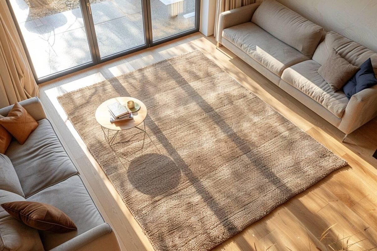 Comment disposer un grand tapis dans un salon ?