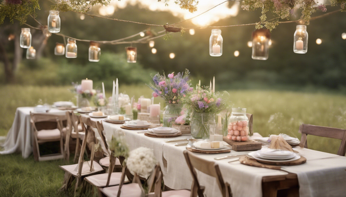 découvrez des idées de décoration uniques pour un mariage champêtre, alliant charme rustique et élégance naturelle. inspirez-vous de notre sélection de thèmes, d'accessoires et d'éléments floraux pour créer une ambiance romantique et conviviale lors de votre grand jour.