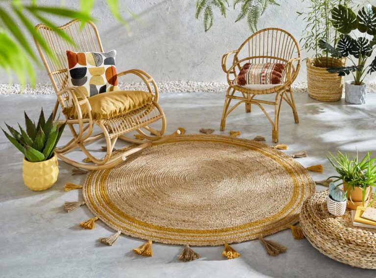 Comment placer un tapis rond ?