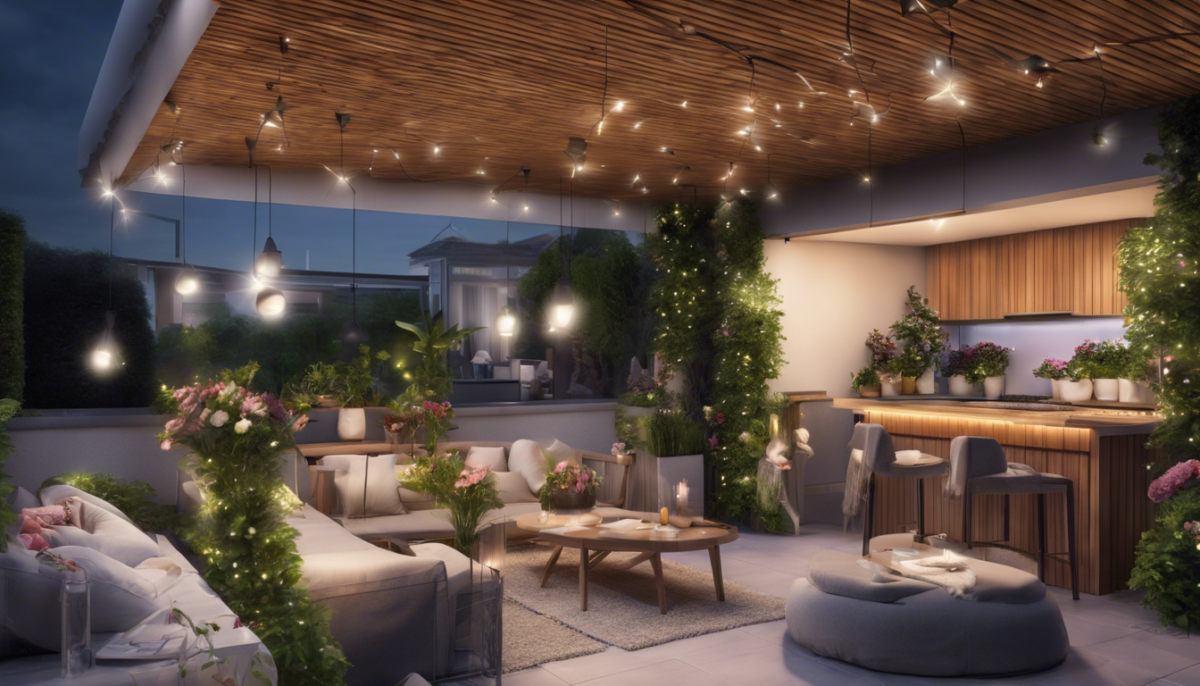 transformez votre terrasse en un espace accueillant et chaleureux grâce à nos éclairages led extérieurs. profitez d'une ambiance magique et créez des moments inoubliables sous les étoiles.