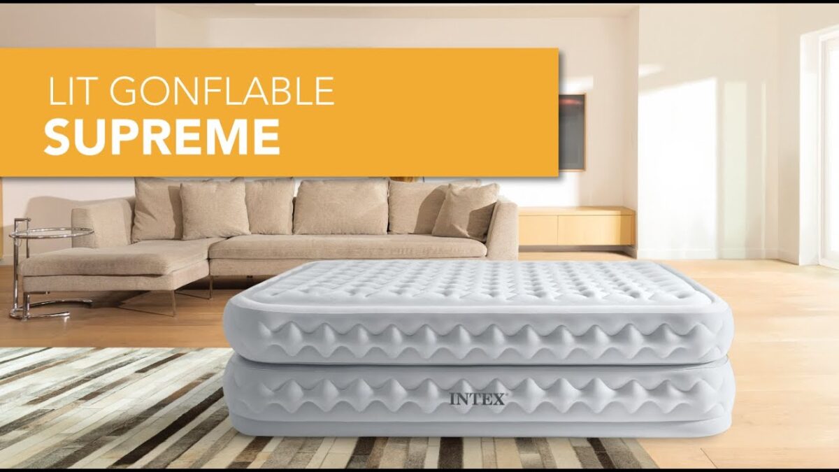 Le confort garanti : Matelas gonflable 2 places chez Gifi