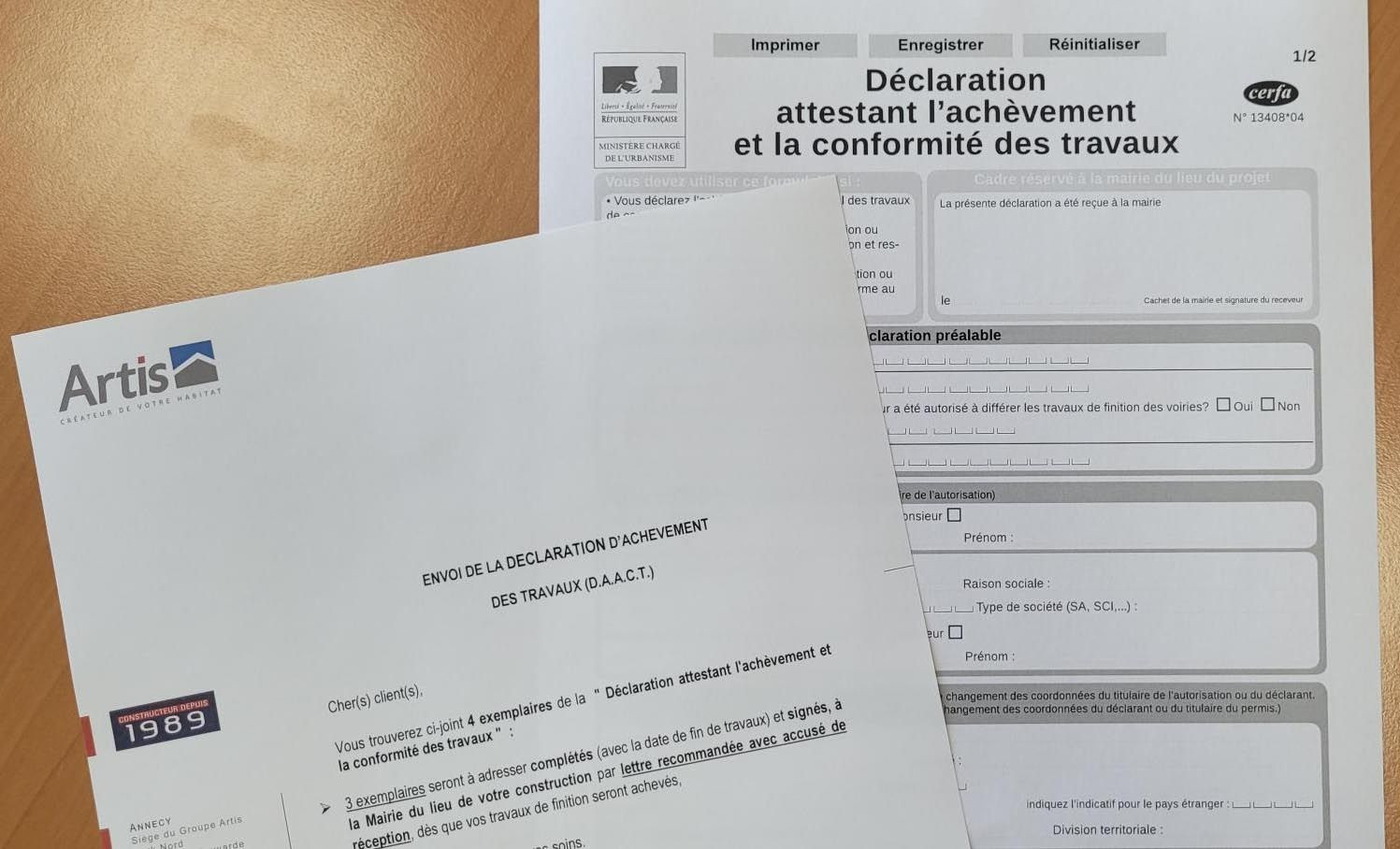 Exemple dossier DAACT