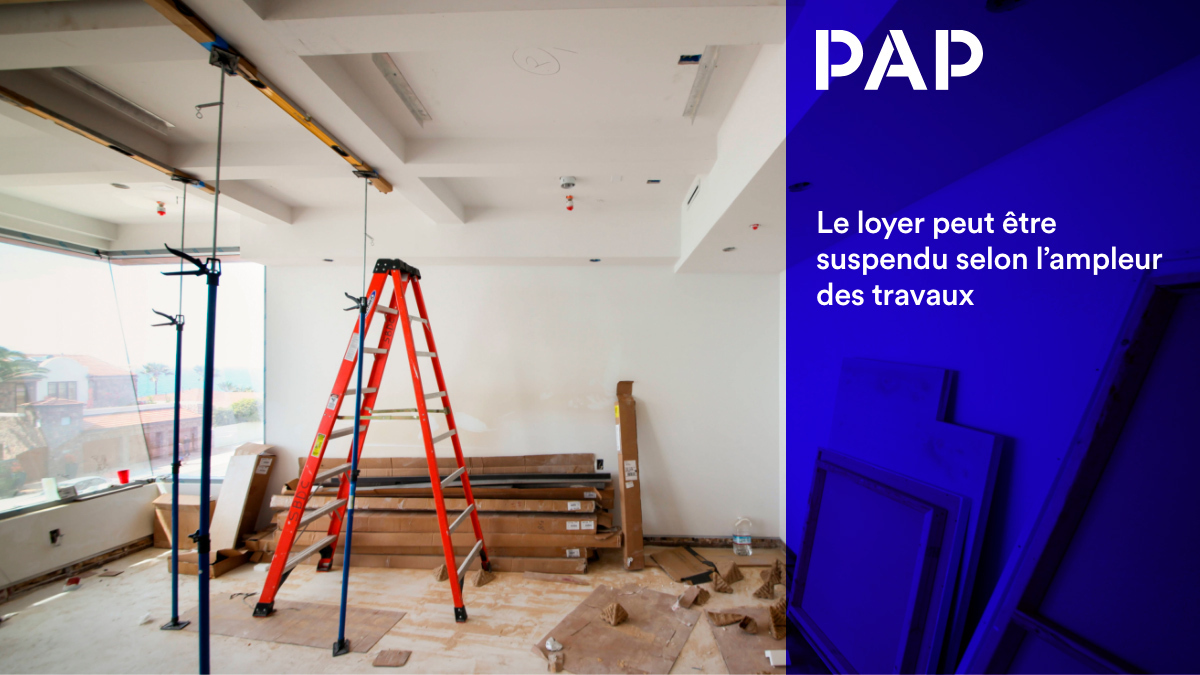 Travaux non réalisés dans un logement