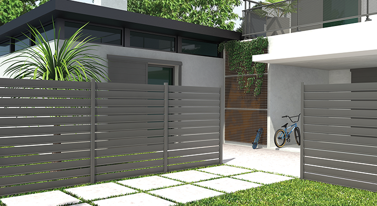 clôture en aluminium pour le jardin